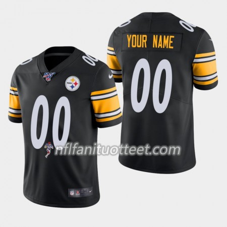 Miesten Pittsburgh Steelers NFL Pelipaita Custom Nike Musta I 100th